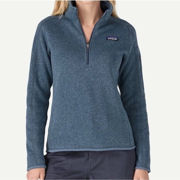 Patagonia Teal Fleece Quarter-Zip Pullover – Size M - Picture 1 of 11